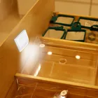 Светодиодная подсветка под шкаф пассивный инфракрасный датчик движения, ночной Светильник для шкафа, спальни, лестницы, кухни