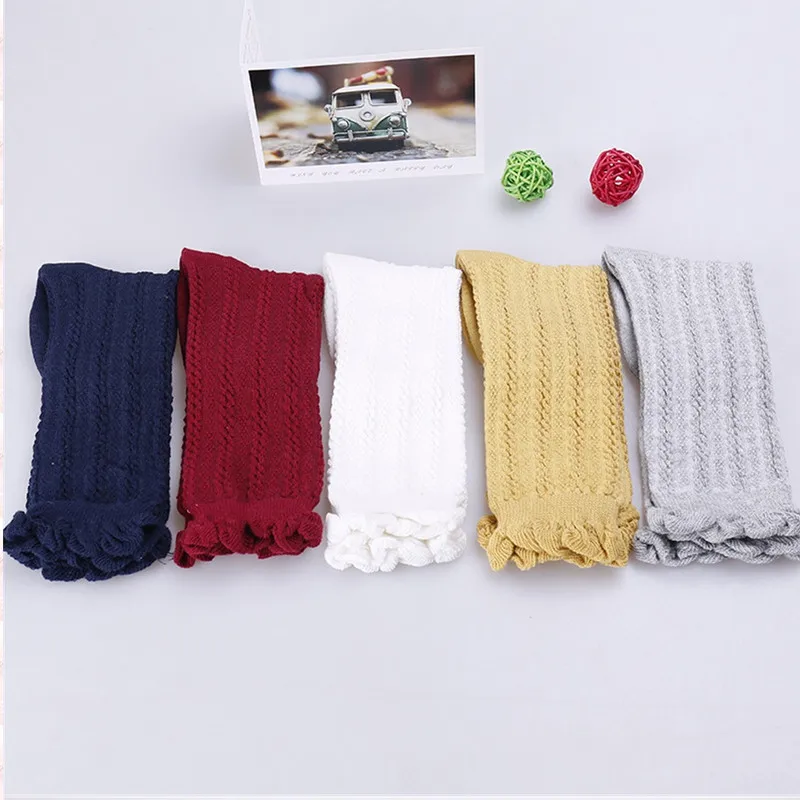 

2019 Winter New Cotton Newborn Stockings Knitted Baby Toddler Knee High Cute Long Stockings Girls Leg Warmers Stockings