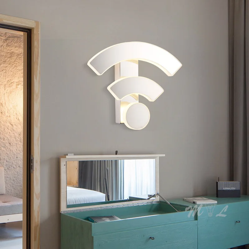 Современные настенные светильники Акриловые Настенные с Wi-Fi зеркальные
