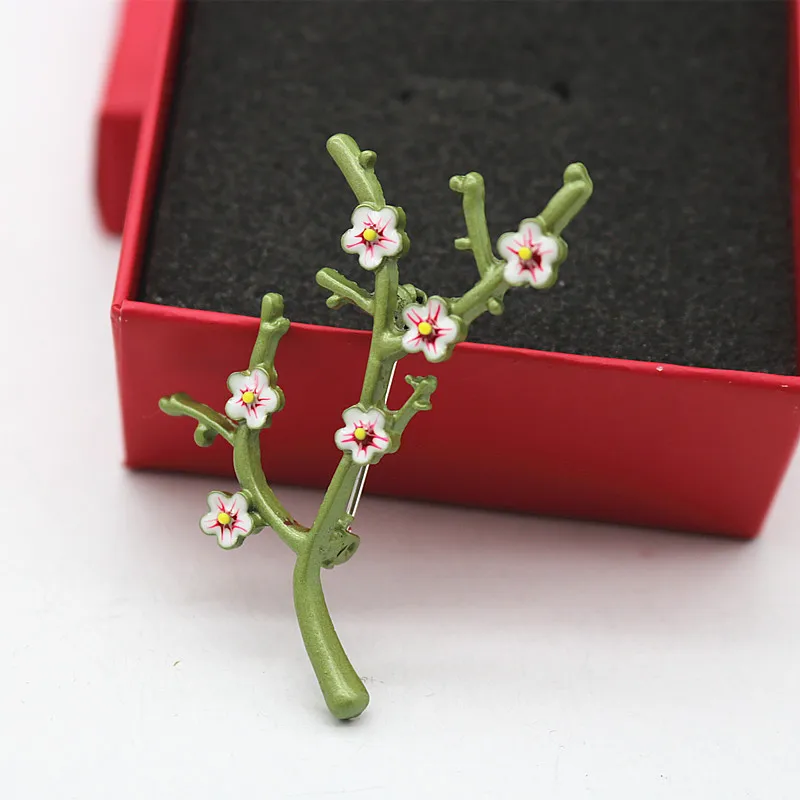 Модная осенне-зимняя бутоньерка брошь Зеленая краска свитер слива пальто