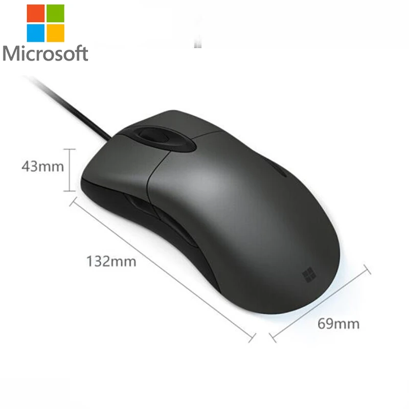

Microsoft IE3.0 Gaming Wired Mouse 3200DPI Computer Bluetrack Technology USB 2.0 Mouse Fashion Office Smart For PC Mouse Gamer