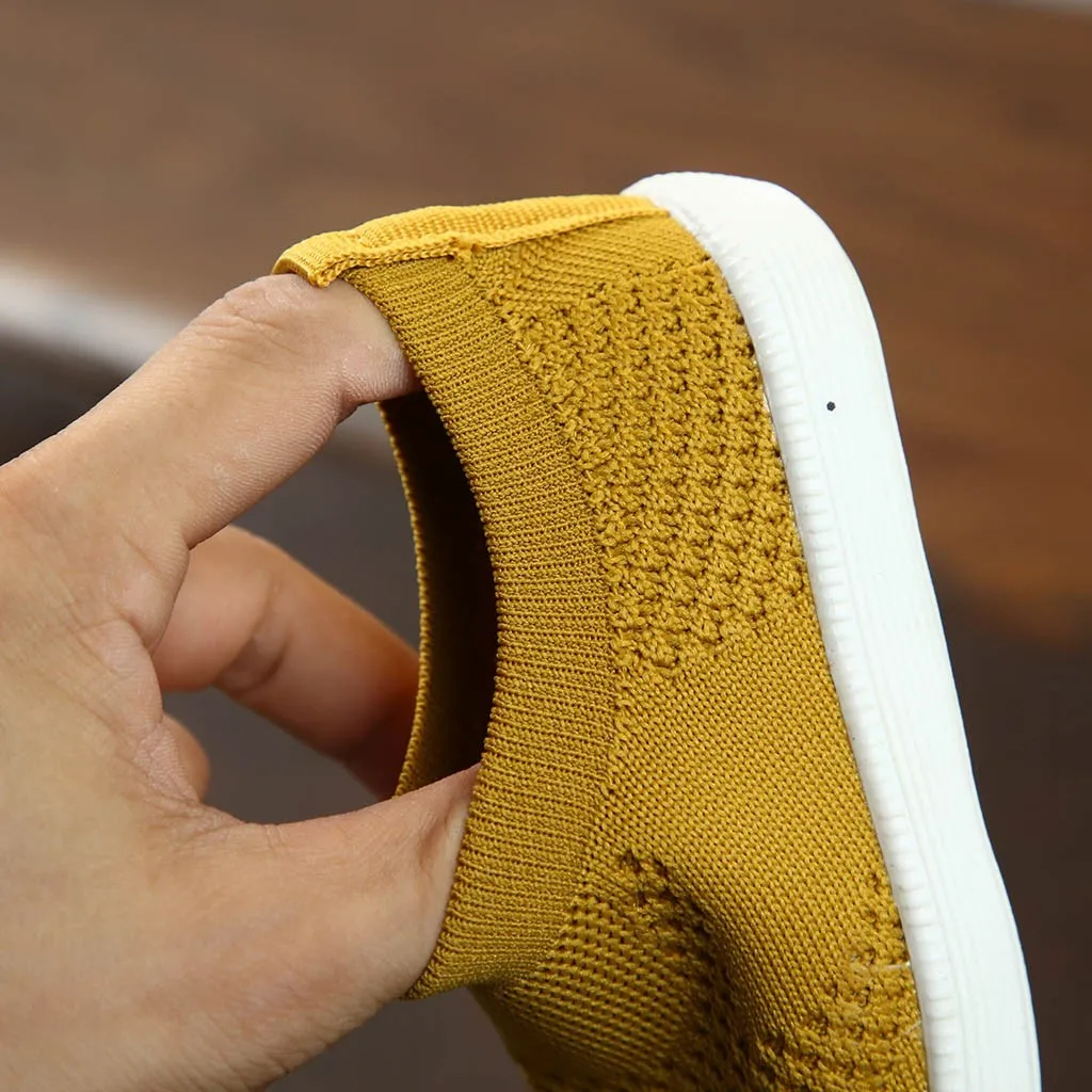 

Spring Summer Sneaker Kids Shoes Mesh Breathable Sports Shoes Girl Boys Light-weight Slip On Sport Shoes Children Knit Sneakers