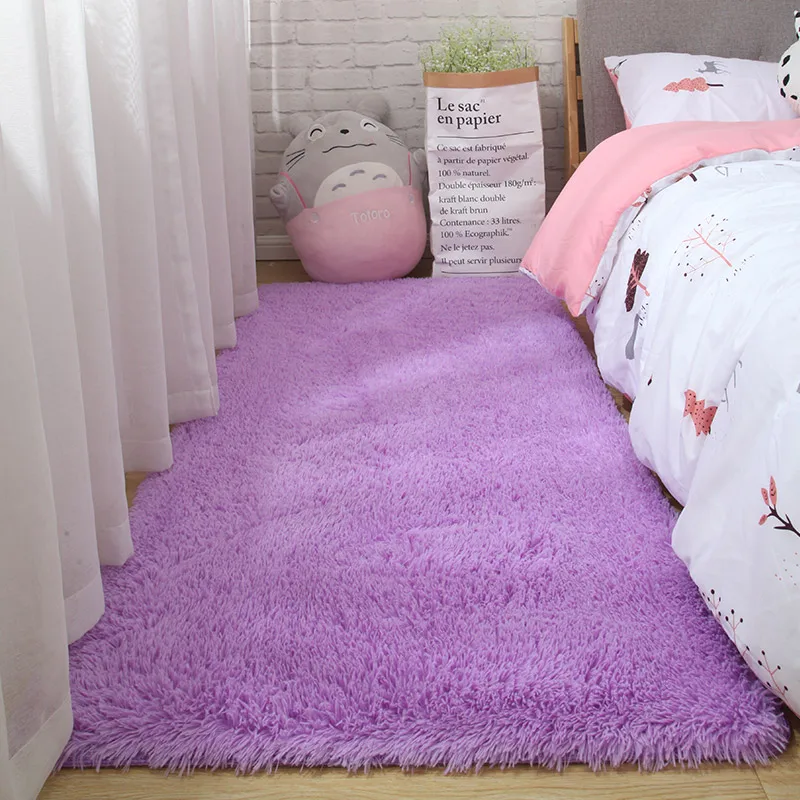 

Langharige slaapkamer voorzijde tapijt kamer decoratie deken living tapijt Nordic salontafel mat verdikking zachte huidvriendel