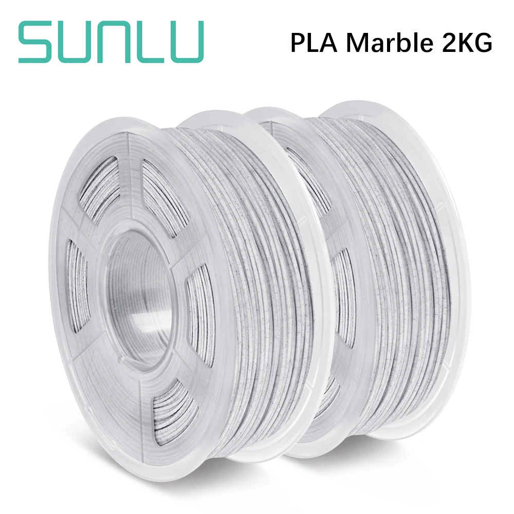 

SUNLU Marble PLA 1.75MM 1KG 2 Rolls Rock Texture PLA 3d Printer Filament 3D Printer Filament Dimension Accuracy +/-0.02mm