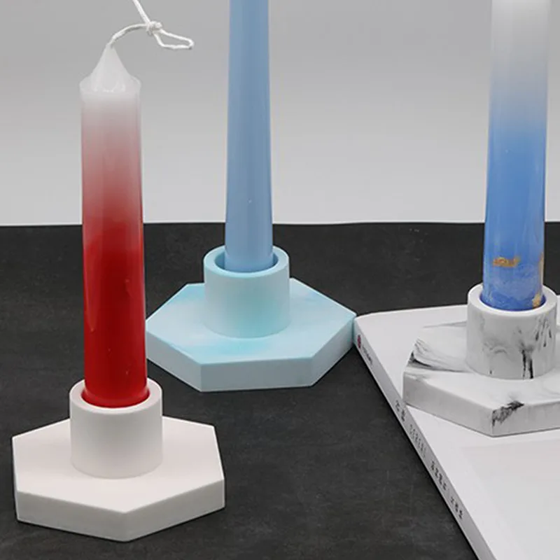 

Candlestick Epoxy Resin Molds Silicone Mold Concrete Candlestick Handmade Cement Ashtray Mould Craft Candle Holder Tools