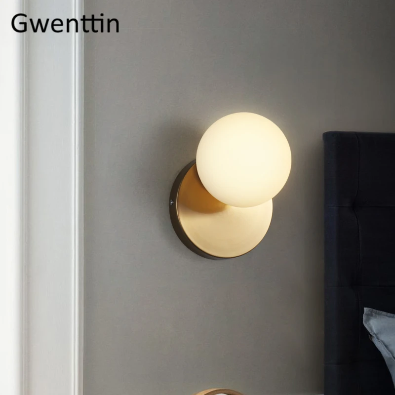 Современные золотые настенные светильники светодиодный зеркальный светильник