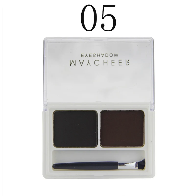 Новый 2 цветный профессиональный набор для макияжа бровей пудра палитра теней