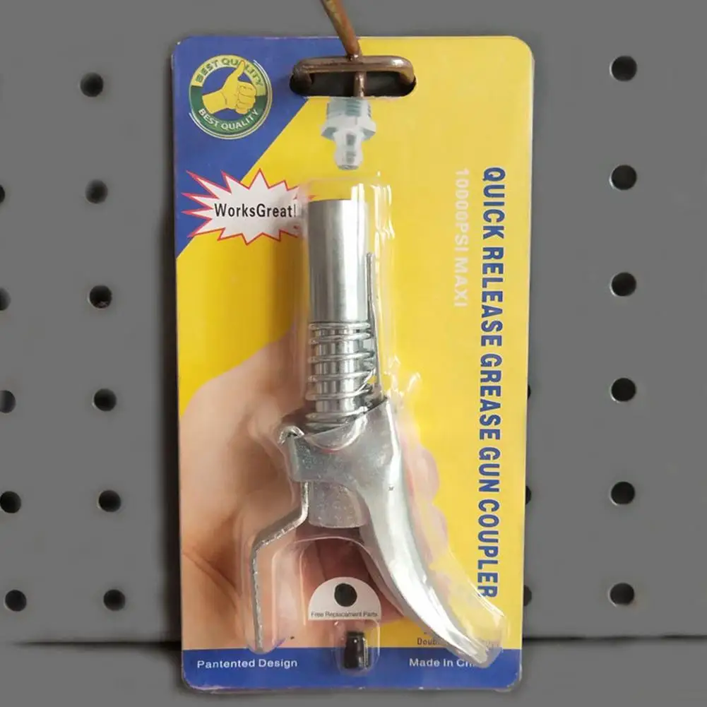 Quick Release Lock Grease Gun Zerk Coupler High-pressure Oil Injection Nozzle Adapter Hose Kit With Double Handle |