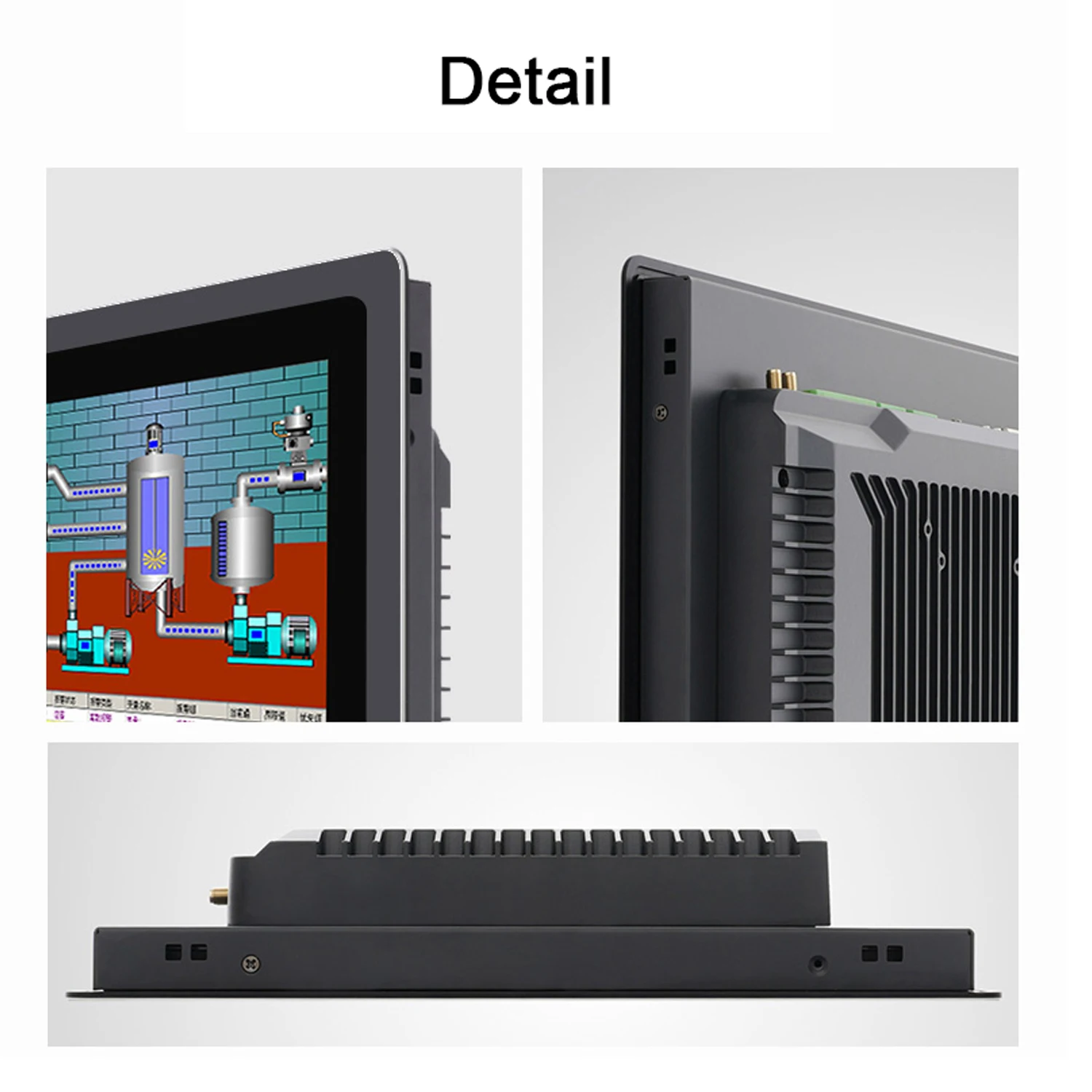 Встроенный полностью закрытый промышленный компьютер все в одном с емкостным