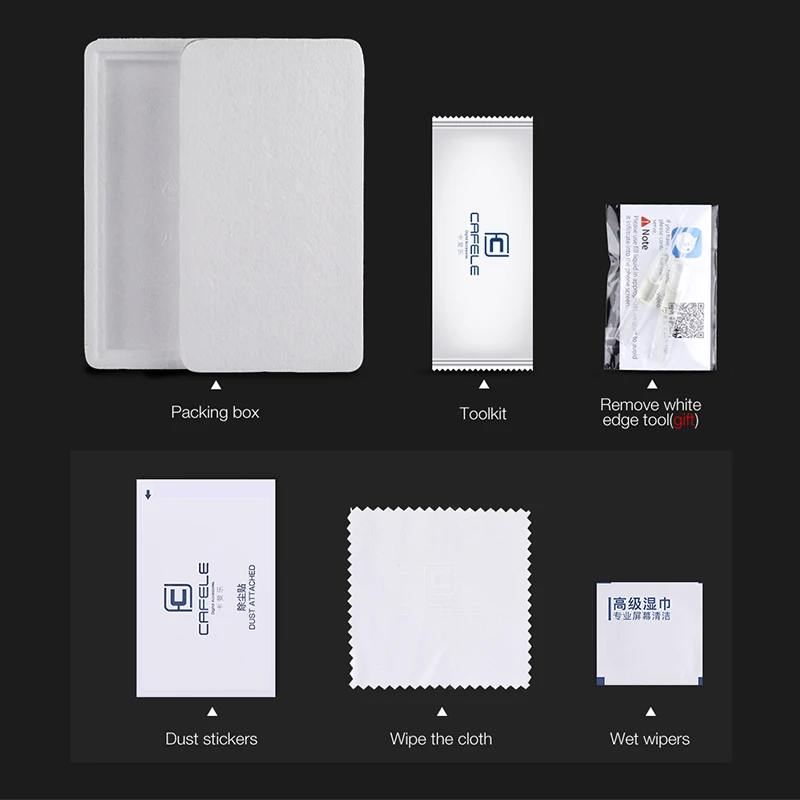 

CAFELE Tempered Glass for Xiaomi MI 8 9 5s A1 9t pro Mix 2 Screen Protector for Redmi Note 9 7 8 pro K20 pro Protective Glass