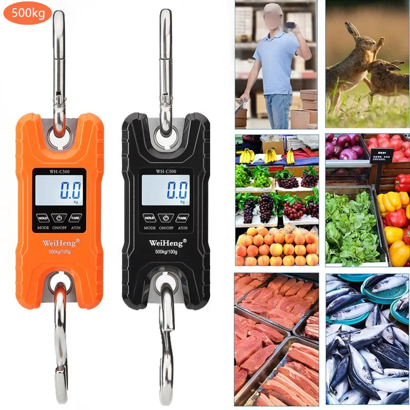 

Crane Scale Weight 300kg 150kg/50g 200kg/100g 500kg/100g Heavy Duty Hanging Hook Scales Portable Digital Stainless Steel 40%off