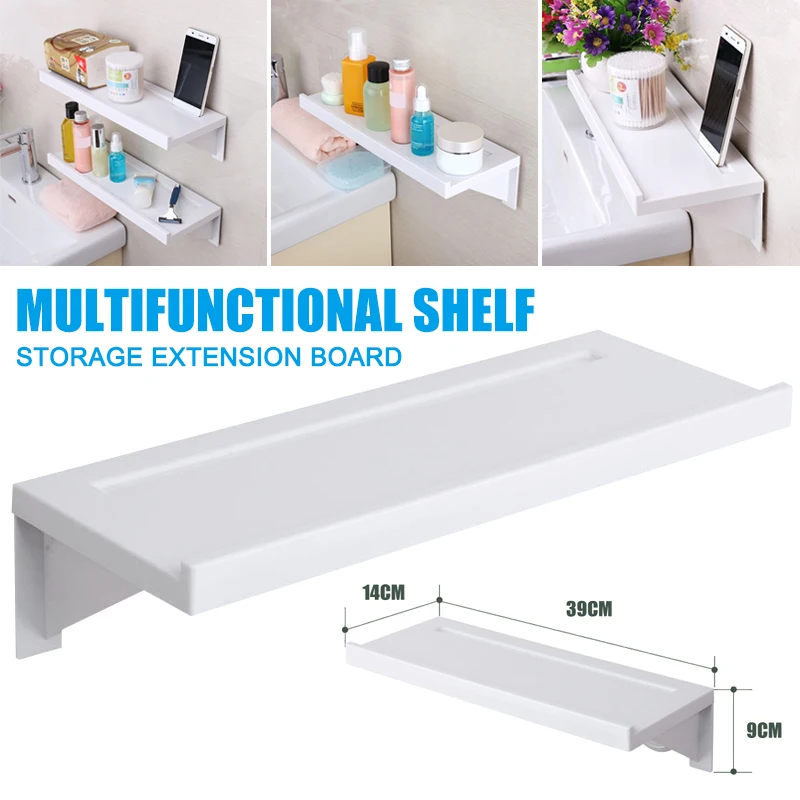 

Shower Storage Holder Rack Organizer Bathroom Shelf Kitchen Display Shelves Shampoo Tray Stand No Drilling Wall Household Item