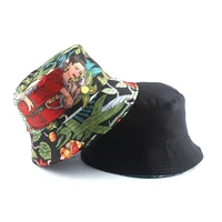 2020 new panama hat men women print bucket hat reversible fisherman hats summer casual hip hop bob chapeau visor bucket cap