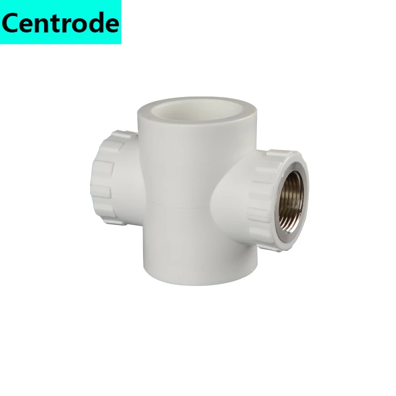 40/50 / 63PPR pipe to 3/4 inch inner wire reducer four-way joint cold and hot water PPR melt fittings | Обустройство дома