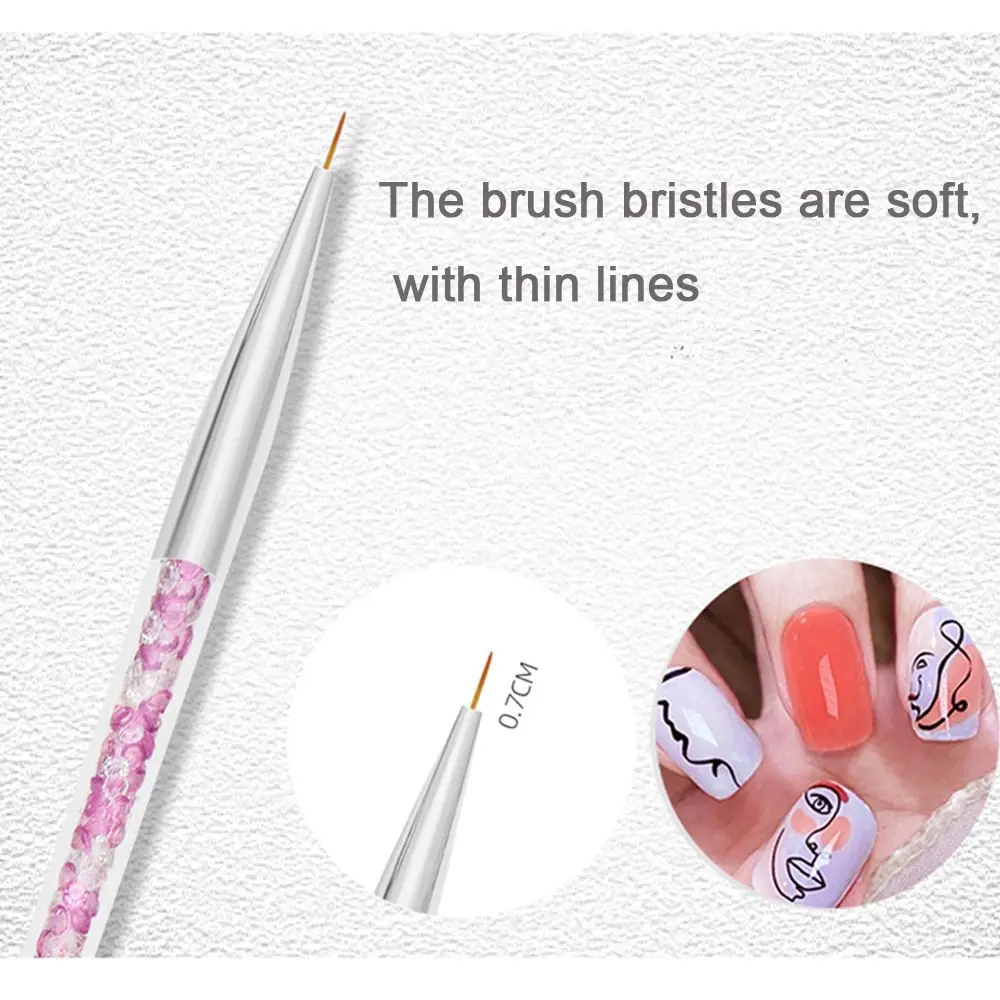 Кисть для маникюра с ультратонкой головкой 3 шт./компл. | Красота и здоровье