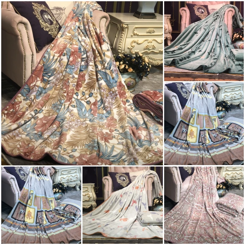 Роскошное Флисовое одеяло Супермягкие модные дизайнерские одеяла домашний