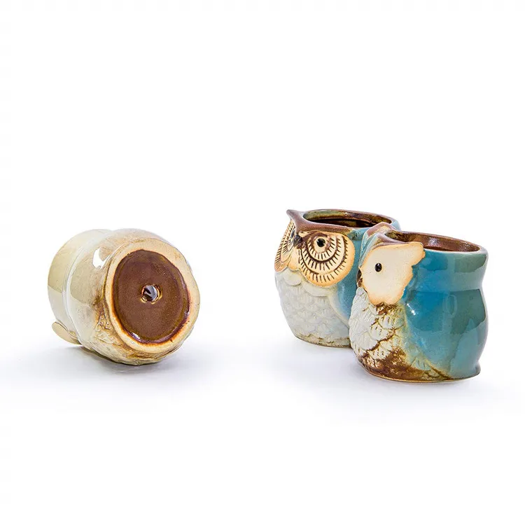 Горшок для цветов Zakka с изображением совы и животного индивидуальное