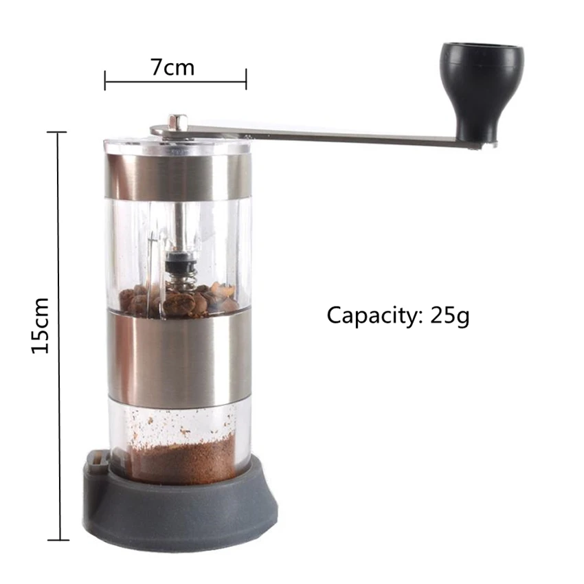 Ручная кофемолка моющаяся с керамическим сердечником кухонная мини ручная