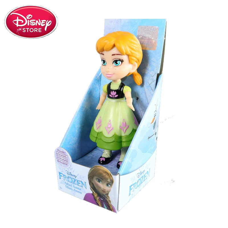 anna Disney платье принцессы «Холодное сердце» 2 фигурка Анна Эльза, Белль София «Ариэль» карнавальные костюмы Белоснежки, Золушки Рапунцель Фигурки игрушки Рождественский подарок - Цвет: anna