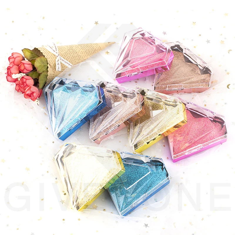 Новое поступление пустые прозрачные ресницы со стразами упаковка оптом