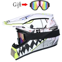 children motorcycle helmets with goggle boy girl protective cycling casque