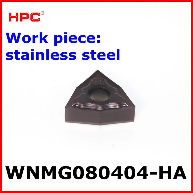 

10 pcs of WNMG080408-HA for stainless turning carbide inserts carbide cutter for turning tool boring bar