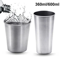 new 1pc portable 360ml600ml outdoor travel camping stainless steel wine beer coffee water cup easy to carry
