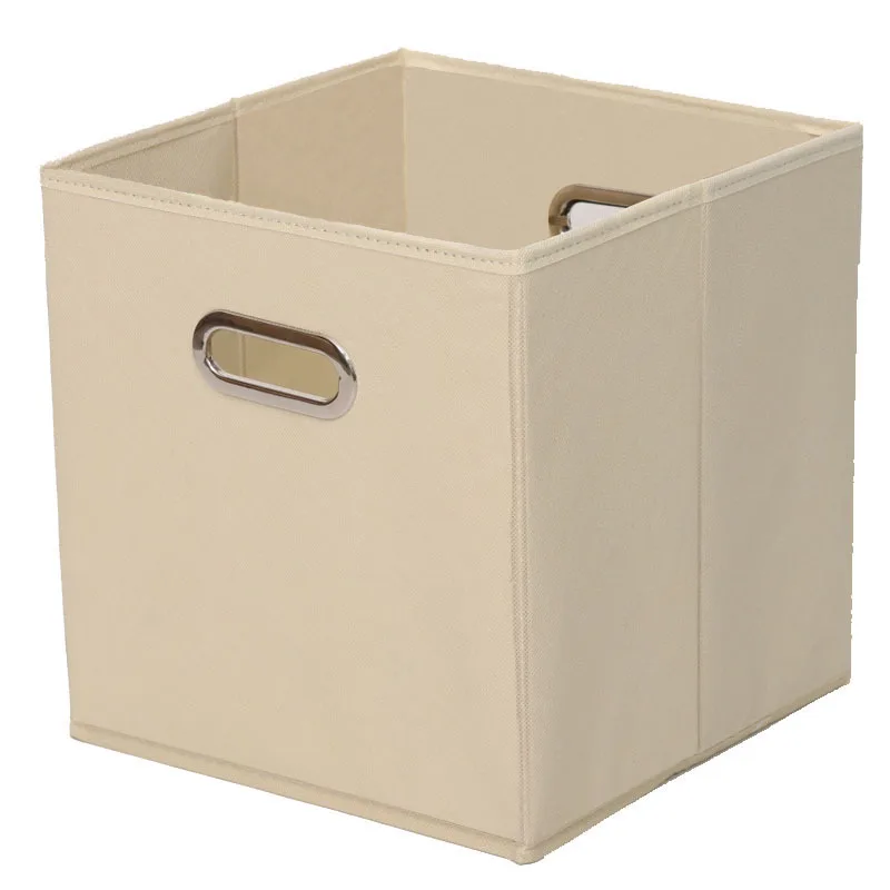 

Cube Folding Fabric Storage Basket Closet Organizador Clothes Storage Boxes Home Office Shelf Organizers For Kids Toys Organizer