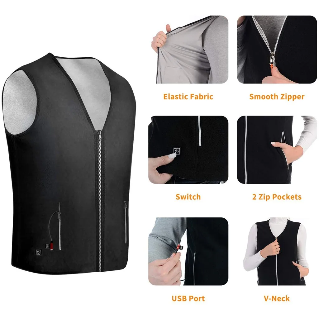 

Are you sure not to click in and see Winter Unisex USB Electric Heating Clothes Massage Smart Warm Sleeveless Vest hot sale