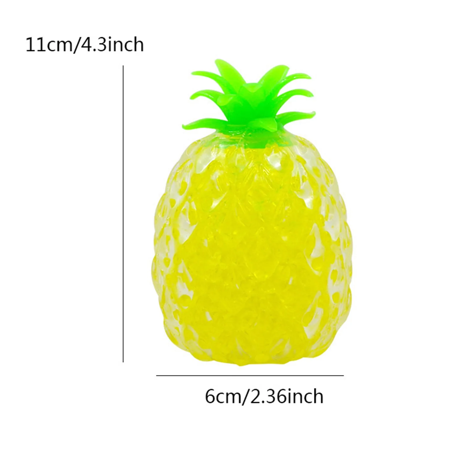 

Spongy Bead Decompression Pineapple Decompression Toy Pressure Reliever Squishies Slow Rising Stress Relief Squeeze Toys Fidget