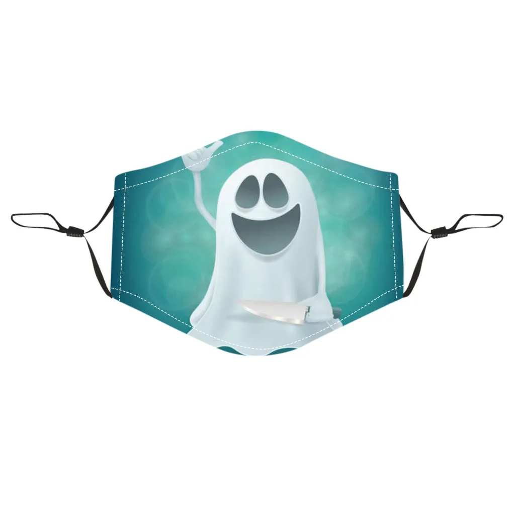Многоразовая маска для вечерние с изображением тыквы призрака взрослых