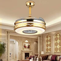 42 modern ceiling fan lamp indoor fan light with remote control4 retractable blade fan chandelier for bedroom living room