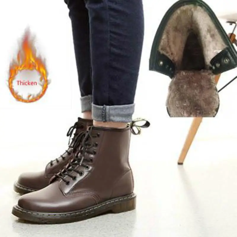 Ботинки мужские из натуральной кожи Martens Сапоги унисекс с высоким берцем