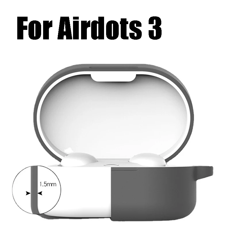 

For Redmi Airdots 3 Case Silicone Cover Earphones Cases Funda Airdot Air Dot Protective Case Pouch Box Cover for Xiaomi Airdots3