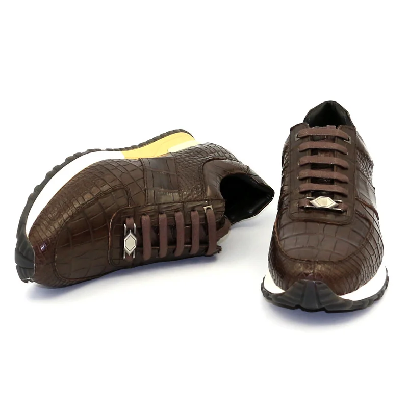 

crocodile leather sports casual comfortable trend new for Men Brands 2022 Original Men's Man Sneakers Genuine Leather Man Shoes