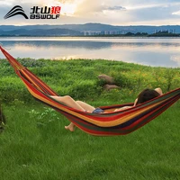 beishan wolf spring summer and autumn indoor lunch break outdoor camping canvas hammock thickened tear proof single double swin
