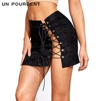 2021 summer sexy european and american womens clothing slim fit lace up slit sheath skirt skirt womens sexy tight skirt