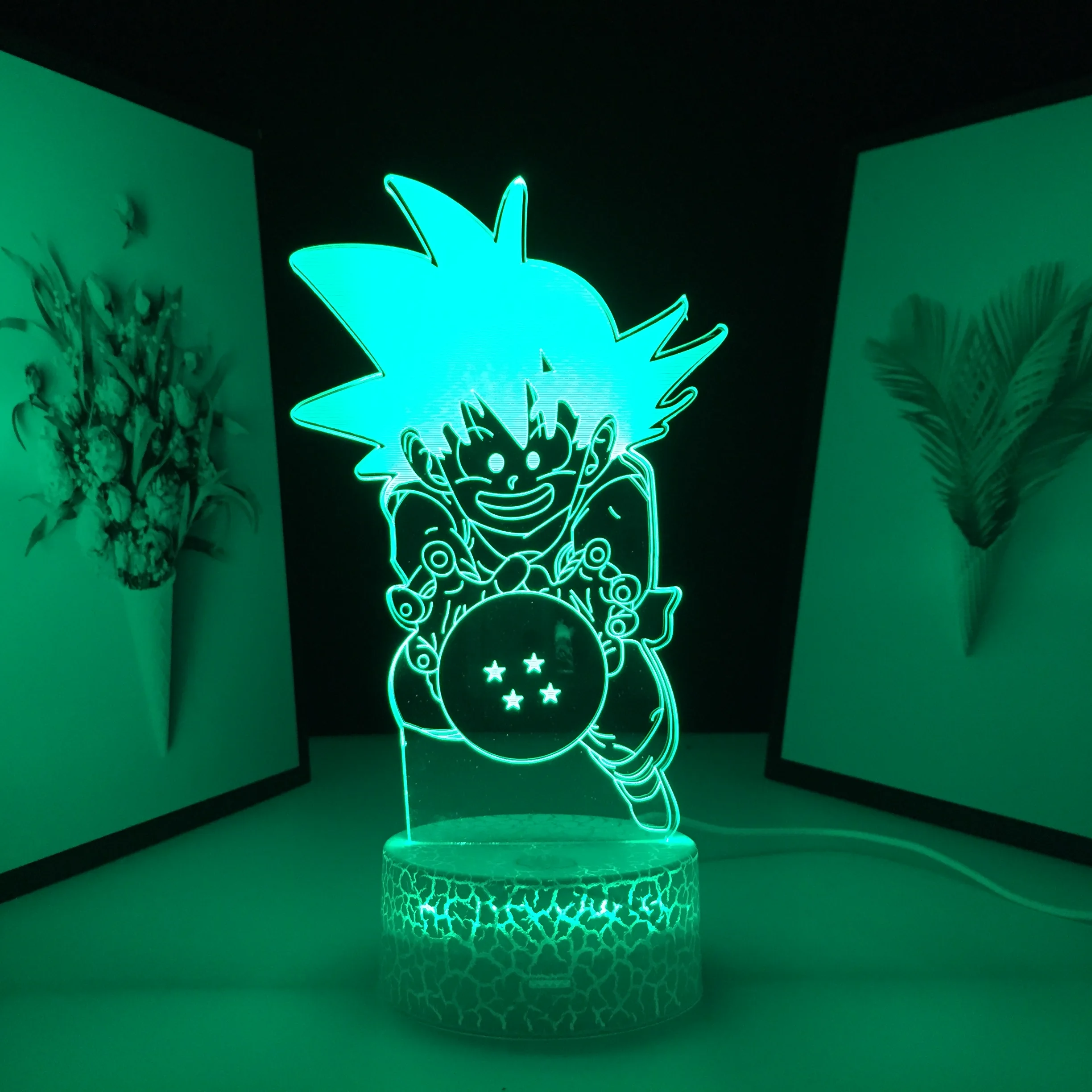 

Acrylic 3D LED Lamp Anime Figure Night Light Manga Table Lamp for Child Birthday Gift Bedroom Decoration Night Light Dropship