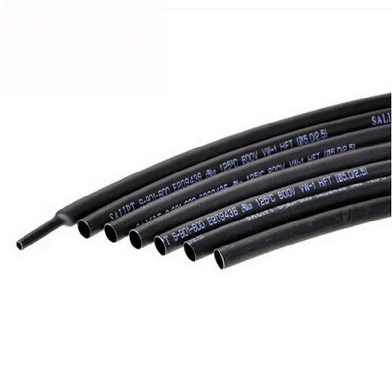 5 м/лот диаметр 4 мм термоусадочная трубка черного цвета|heat shrinkable tube|tube shrinkshrinkable tube