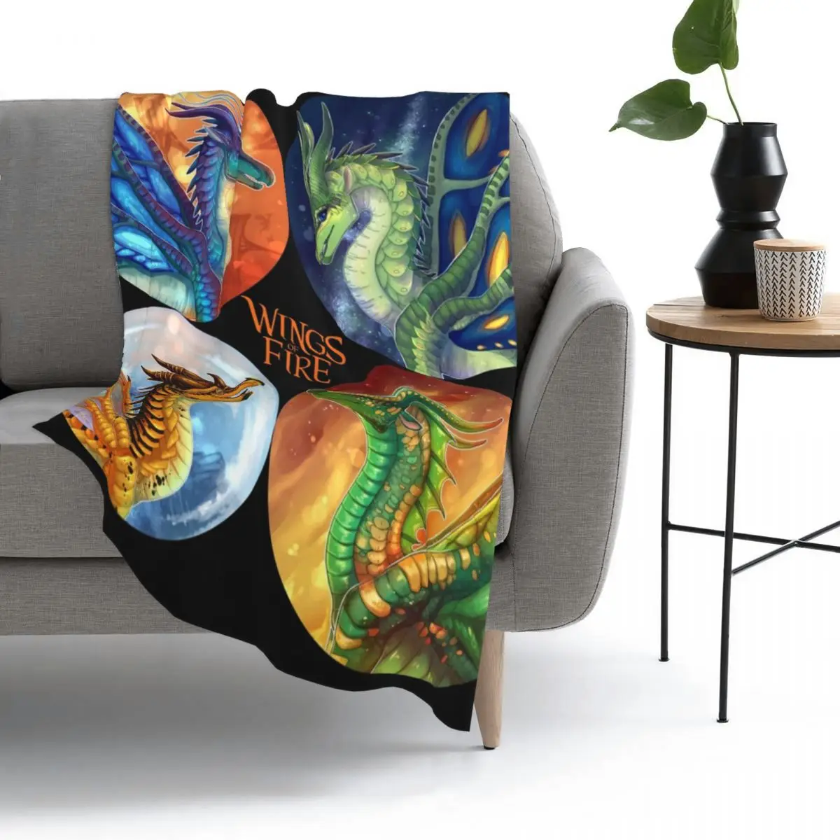 

Wings Of Fire - Heroes Of The Lost Continent Throw Blanket Bed Blanket Sofa blanket flannel Warm bedding Home travel Adult child