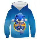 Детская толстовка с 3D-принтом Sonic, на Возраст 4-14 лет