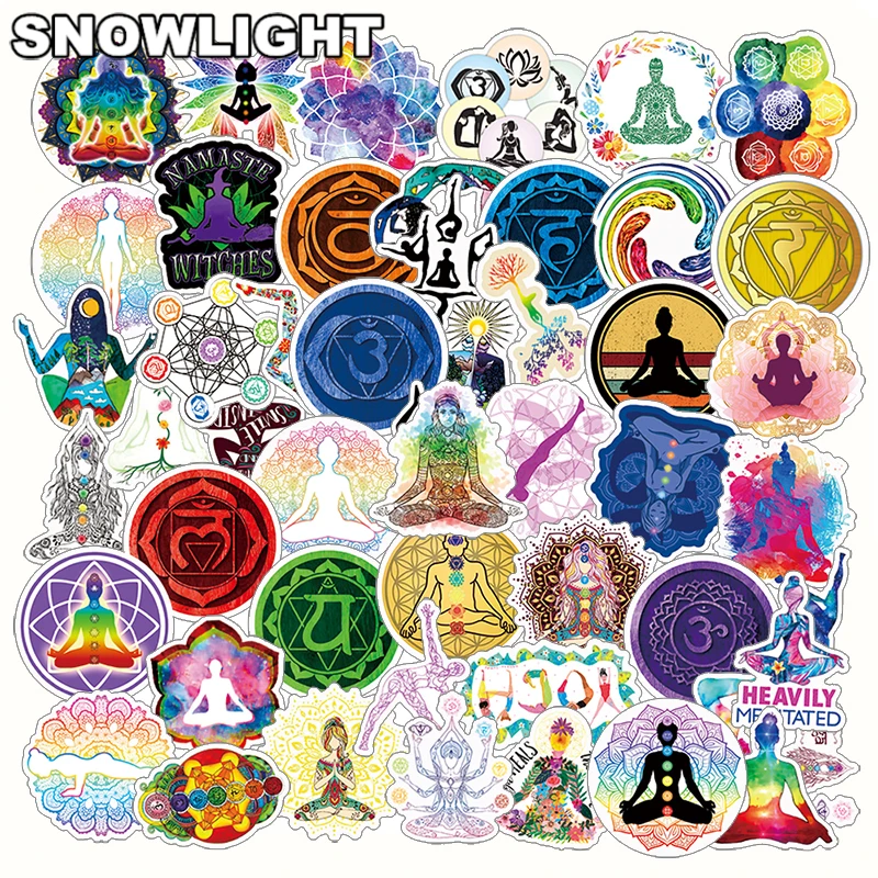 

10/50pcs/set Yoga Cartoon Classic Sports Mix Comedy Waterproof Stickers For Laptop Diy Case Luggage Skateboard Helmet Gift