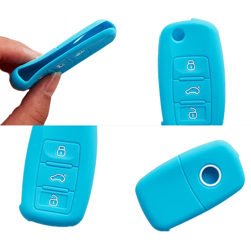 

Силиконовый чехол для автомобильного ключа для Golf 4 5 6 7 MK4 MK6 B5 B6 Superb Beetle 3B