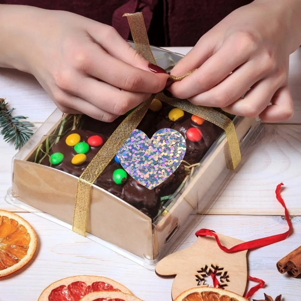 

1 Roll of Shinny Sticker Sealing Sticker Exquisite Sticker Self-adhesive Stickers