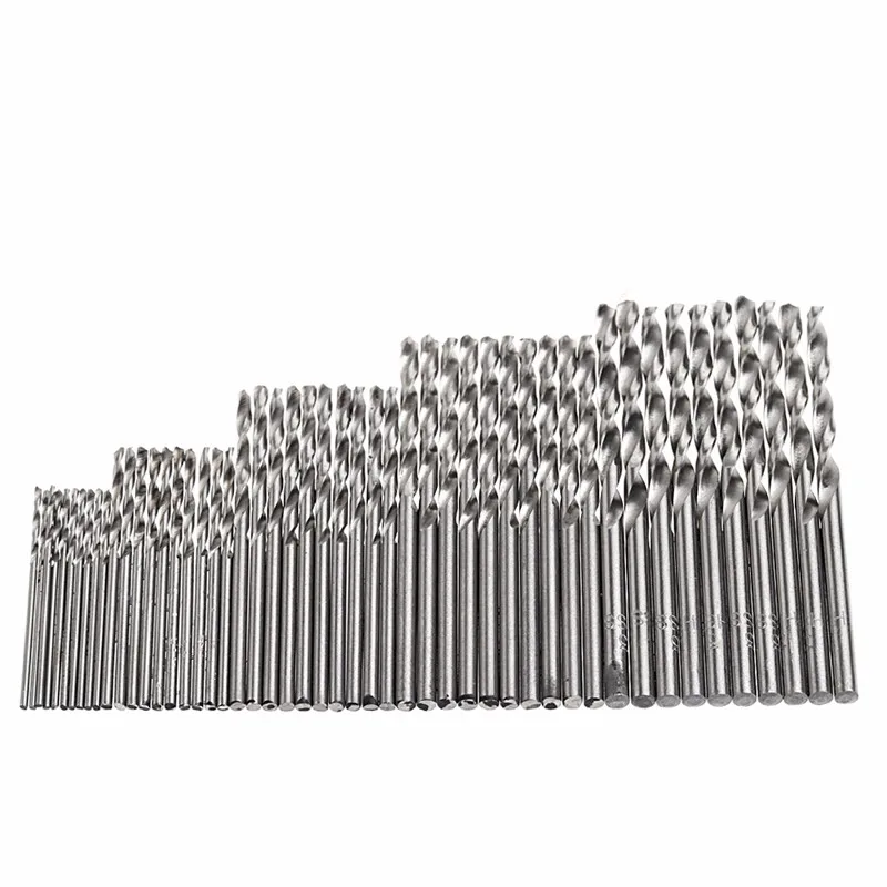 

50 Pcs HSS 4241 Aco de Alta Velocidade Broca Tool Set 1/1. 5/2/2.5/3mm