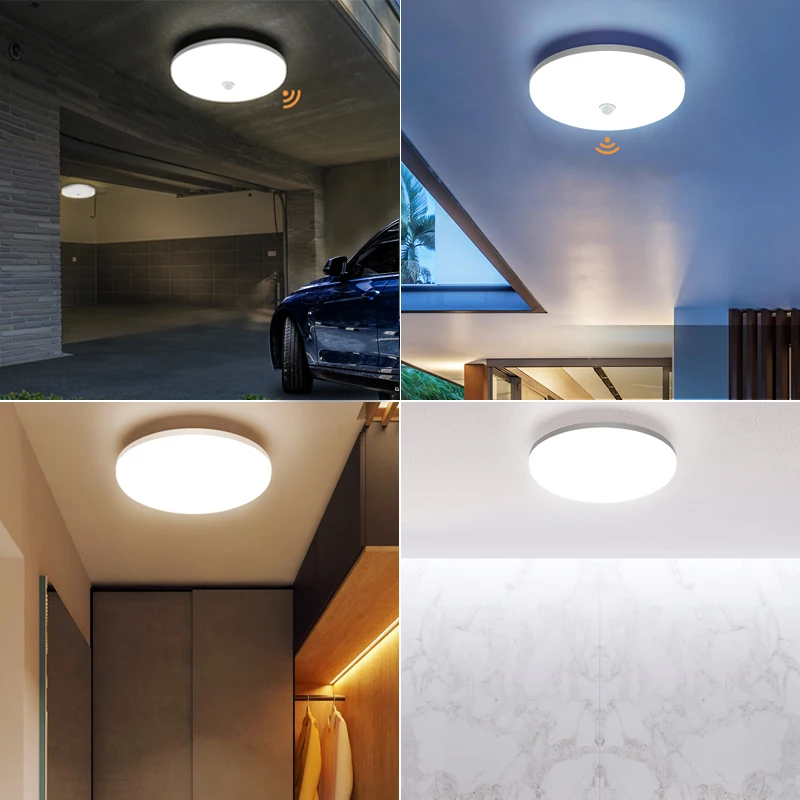 

LED Ceiling Lamp Chandelier For Living Room Decoration Motion Sensor 220V 110V Panel Lights For Bedroom Kitchen Lighting
