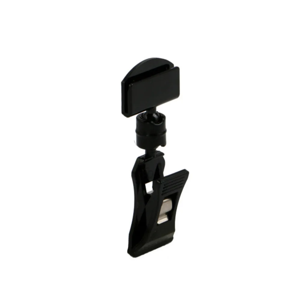 

Black Rotating Swivel Pinch Card Clip Label Holder Pop Price Tag Display Sign Clips Stand
