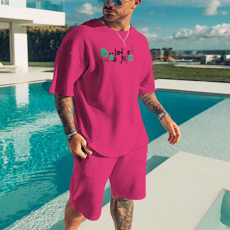 

3D Tee Shirt Men Squid Game Oversized T-shirt 2021 Mesh Top Male Clothes STREETWEAR TSHIRT Summer ANIME Large KID Free Shipping