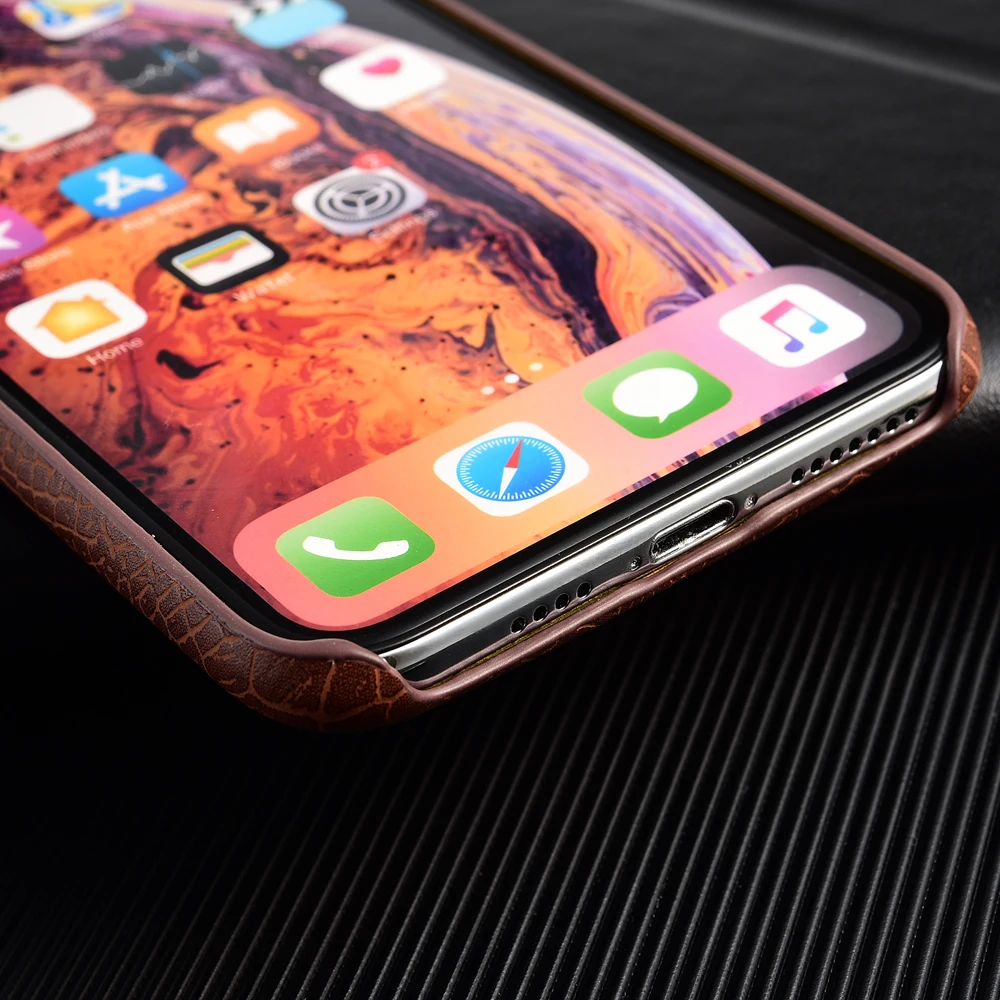 Ультратонкий чехол из крокодиловой кожи для XS Max XR мягкий iPhone11 11Pro 11promax | Мобильные