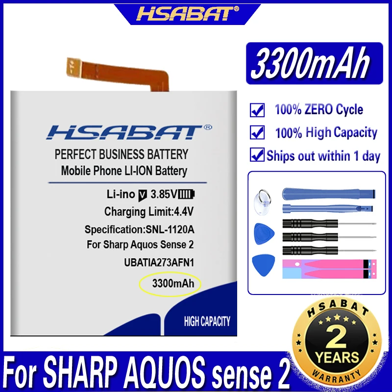 Аккумулятор HSABAT UBATIA273AFN1 3300 мАч для Sharp Aquos Sense2 Sense 2 мобильный телефон |